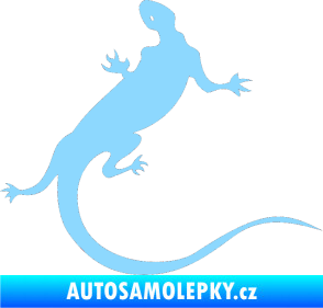 Samolepka Ještěrka 004 pravá světle modrá