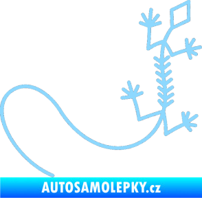 Samolepka Ještěrka 007 pravá světle modrá