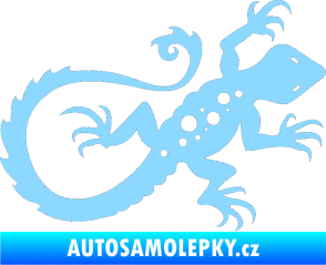 Samolepka Ještěrka 012 pravá světle modrá