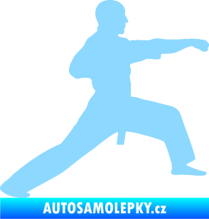 Samolepka Judo 001 pravá světle modrá