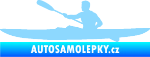 Samolepka Kajakář 003 levá světle modrá