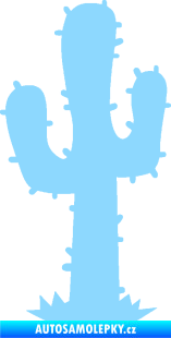 Samolepka Kaktus 001 levá světle modrá