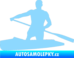 Samolepka Kanoista 002 levá světle modrá