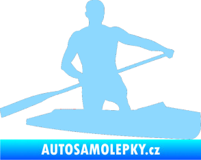 Samolepka Kanoista 002 pravá světle modrá