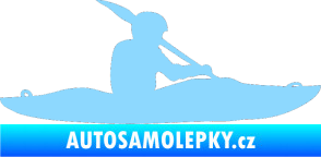 Samolepka Kanoista 003 pravá světle modrá