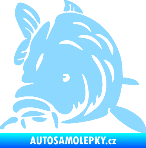 Samolepka Kapr 002 levá světle modrá