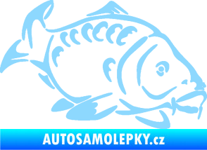 Samolepka Kapr 006 pravá světle modrá