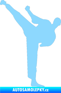 Samolepka Karate 001 levá světle modrá