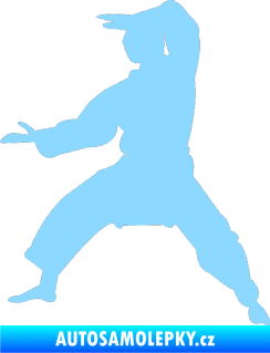 Samolepka Karate 006 levá světle modrá