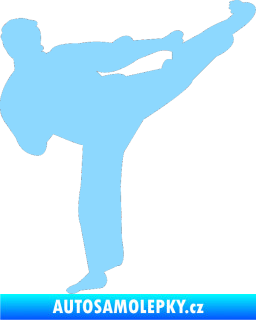 Samolepka Karate 008 pravá světle modrá