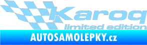 Samolepka Karoq limited edition levá světle modrá