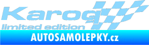 Samolepka Karoq limited edition pravá světle modrá