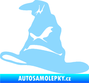 Samolepka Klobouk 001 levá světle modrá