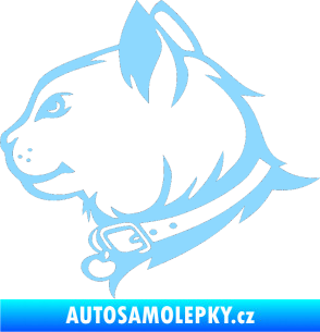Samolepka Kočka 003 levá světle modrá