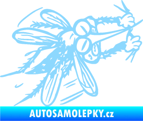 Samolepka Komár 002 pravá světle modrá