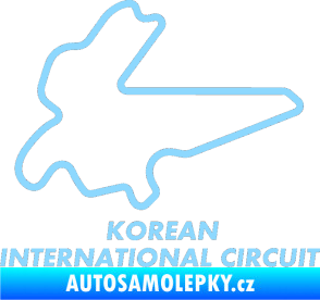 Samolepka Okruh Korean International Circuit světle modrá