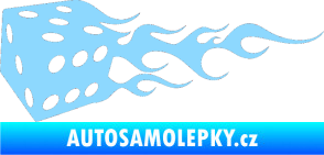 Samolepka Kostky 002 levá světle modrá