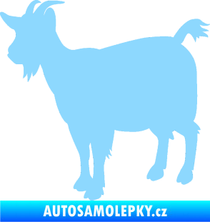 Samolepka Koza 001 levá světle modrá