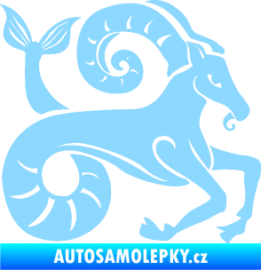 Samolepka Kozoroh 005 pravá světle modrá
