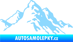 Samolepka Krajina hory 006 pravá světle modrá