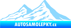 Samolepka Krajina hory 009 levá světle modrá