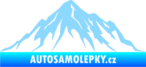 Samolepka Krajina hory 010 pravá světle modrá