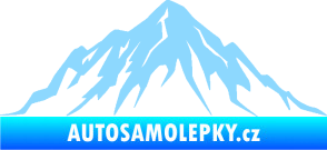 Samolepka Krajina hory 010 levá světle modrá