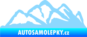 Samolepka Krajina hory 013 pravá světle modrá