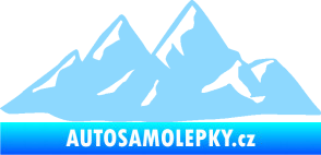 Samolepka Krajina hory 014 pravá světle modrá