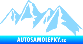Samolepka Krajina hory 015 pravá světle modrá