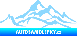 Samolepka Krajina hory 017 levá světle modrá