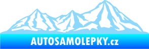 Samolepka Krajina hory 019 pravá světle modrá