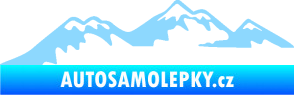 Samolepka Krajina hory 020 levá světle modrá
