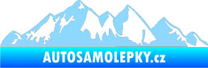 Samolepka Krajina hory 021 levá světle modrá