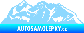 Samolepka Krajina hory 024 pravá světle modrá