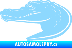 Samolepka Krokodýl 004 levá světle modrá