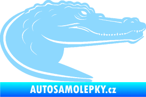 Samolepka Krokodýl 004 pravá světle modrá