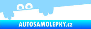 Samolepka Kuk 008 levá šmírák světle modrá