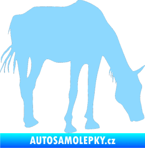 Samolepka Kůň 008 pravá světle modrá