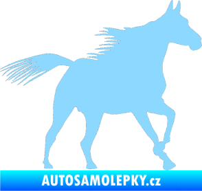 Samolepka Kůň 010 pravá světle modrá
