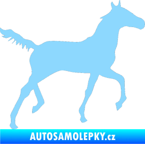 Samolepka Kůň 011 pravá světle modrá