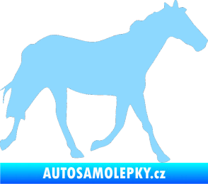 Samolepka Kůň 012 pravá světle modrá
