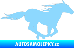Samolepka Kůň 029 pravá světle modrá