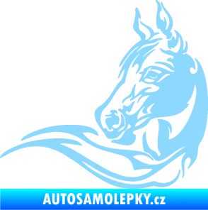 Samolepka Kůň 085 levá světle modrá