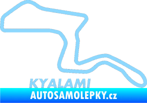 Samolepka Okruh Kyalami světle modrá