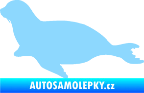 Samolepka Lachtan 001 levá světle modrá