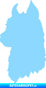 Samolepka Lama 006 levá silueta světle modrá