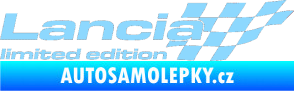 Samolepka Lancia limited edition pravá světle modrá