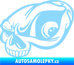 Samolepka Lebka 018 levá světle modrá