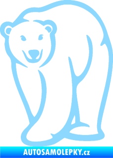 Samolepka Lední medvěd 004 levá světle modrá